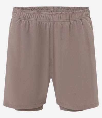 Bermuda Deportiva con Short de Compresión 7