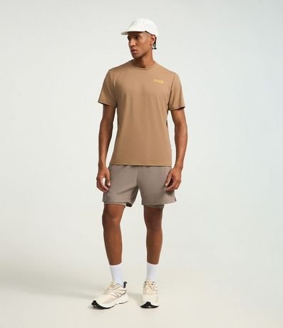 Bermuda Deportiva con Short de Compresión