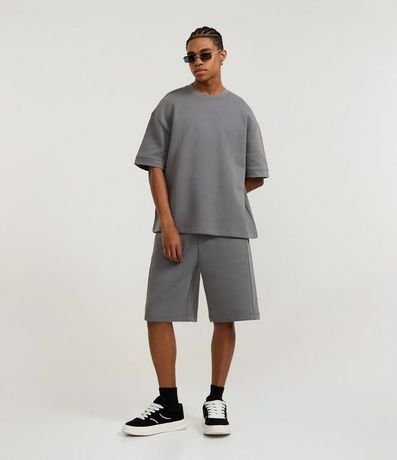 Remera Oversize en Algodón con Sisa Deslocada 2