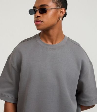 Remera Oversize en Algodón con Sisa Deslocada 3