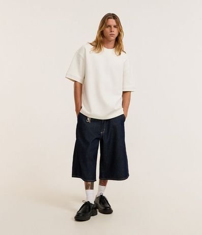 Remera Oversize en Algodón con Sisa Deslocada 2