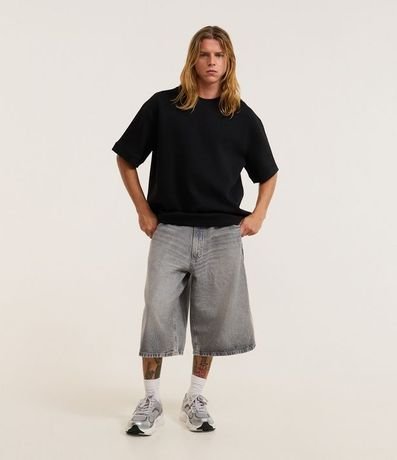 Remera Oversize en Algodón con Sisa Deslocada 2