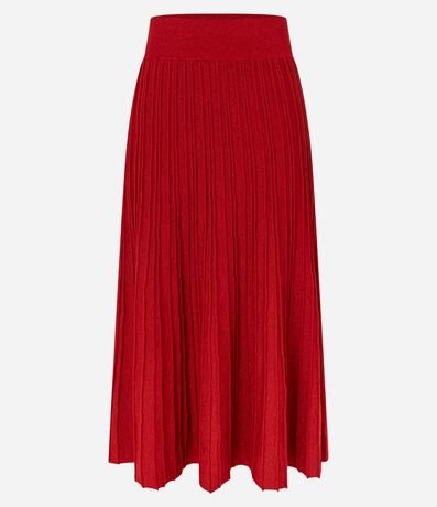 Pollera Evasê Long Midi en Punto con Frisos 7