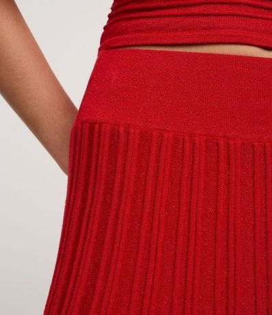 Pollera Evasê Long Midi en Punto con Frisos 4