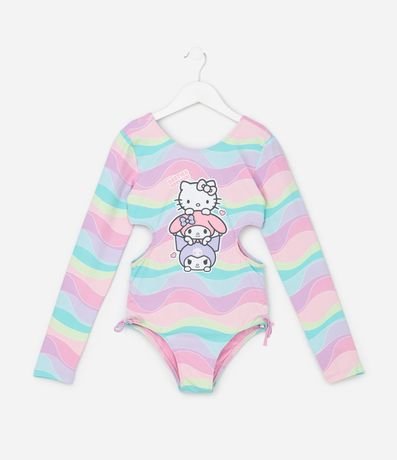Malla Infantil con Protección UV  y Estampa Hello Kitty y Amigas - Talle 5 a 14 años 1