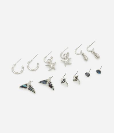 Kit 06 Caravanas en Metal con Formatos Fondo del Mar