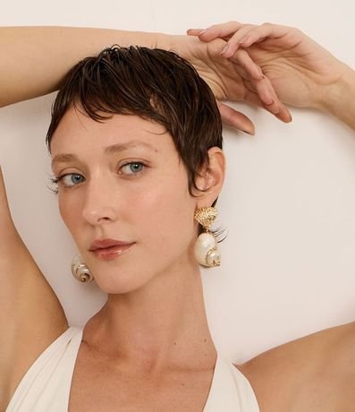 Caravana Mediano de Caracola con Colgante de Ostra