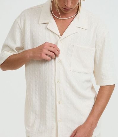 Camisa Oversized en Jacquard Texturizado 3