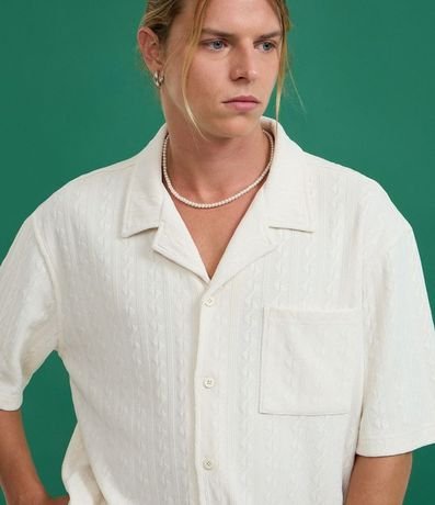 Camisa Oversized en Jacquard Texturizado 4