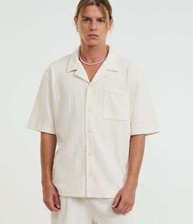 Camisa Oversized en Jacquard Texturizado 5