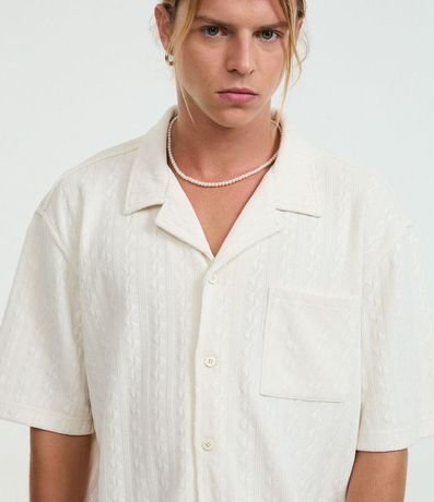 Camisa Oversized en Jacquard Texturizado 6
