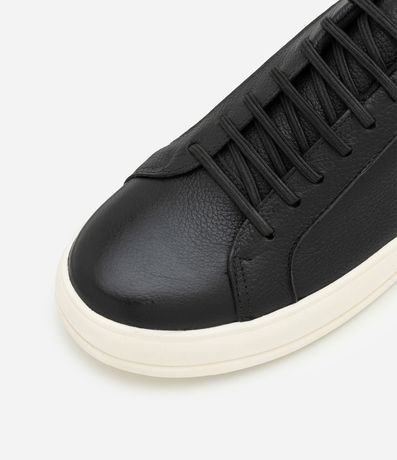 Championes en Cuero con Cordón en Elástico y Recortes 3