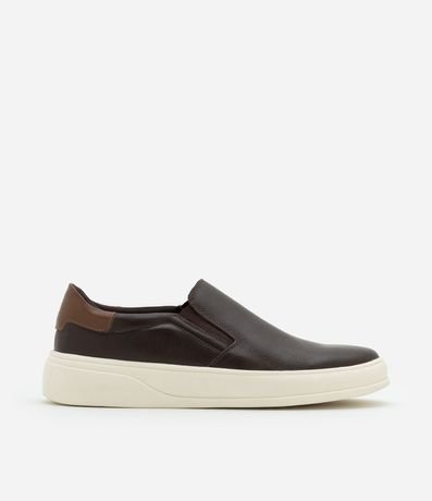 Championes Slip On en Cuero con Recortes 1