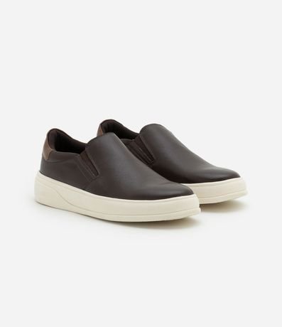 Championes Slip On en Cuero con Recortes 2