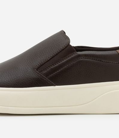 Championes Slip On en Cuero con Recortes 3