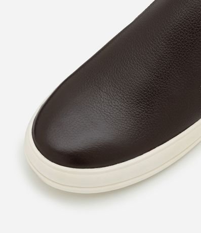 Championes Slip On en Cuero con Recortes 4
