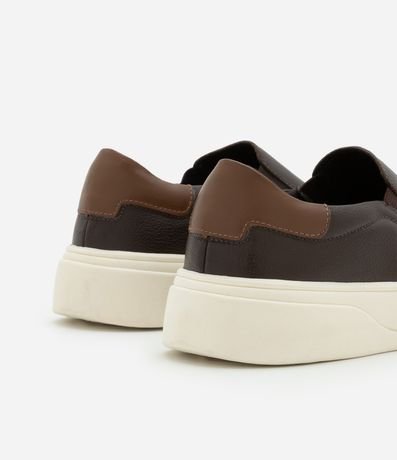 Championes Slip On en Cuero con Recortes 5
