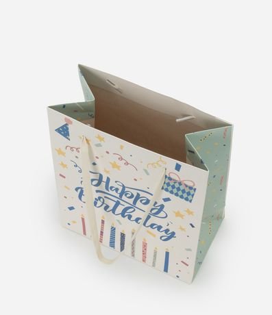 Bolsa de Regalo Pequeña con Estampa Feliz Aniversário 3