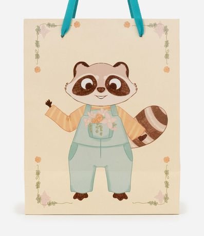 Embalaje de Regalo Pequeña con Estampa Mapache 2