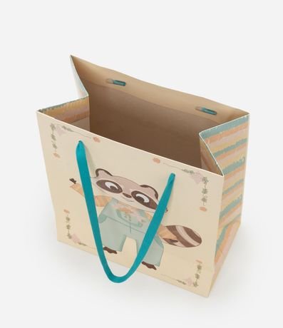 Embalaje de Regalo Pequeña con Estampa Mapache 3