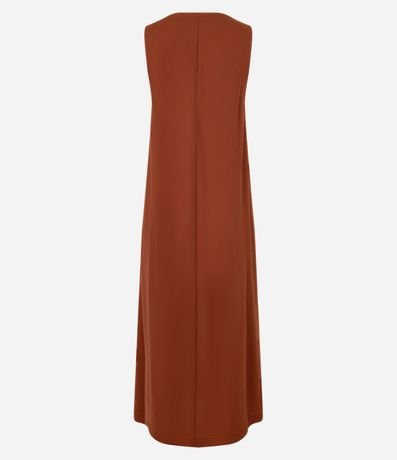 Vestido Evasê Largo en Orly con Cuello Redondo 6