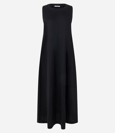 Vestido Evasê Largo en Orly con Cuello Redondo 6