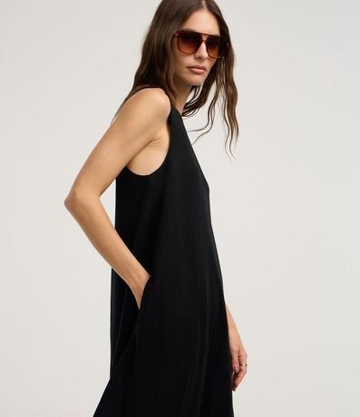 Vestido Evasê Largo en Orly con Cuello Redondo 4