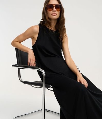 Vestido Evasê Largo en Orly con Cuello Redondo 5