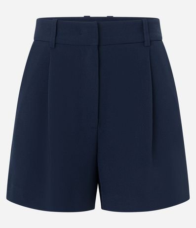 Short Sastre Cintura Alta con Pliegues y Solapa 5