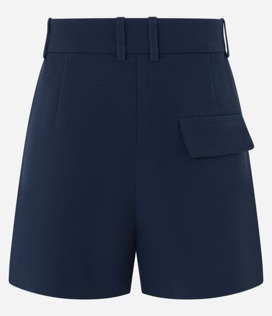 Short Sastre Cintura Alta con Pliegues y Solapa 6