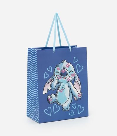 Embalaje de Regalo Mediana con Estampa Stitch y Corazones