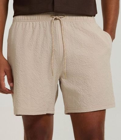 Bermuda Playera Básica en Microfibra Texturizado  2