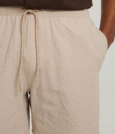 Bermuda Playera Básica en Microfibra Texturizado  4