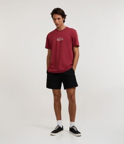 Bermuda Playera Básica en Microfibra Texturizado 