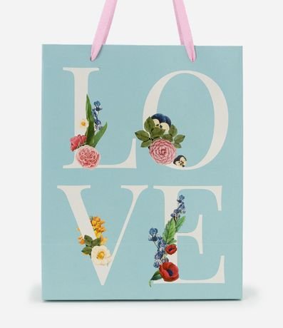 Bolsa de Regalo Pequeñaa con Estampa Love 2