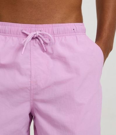 Bermuda Básica en Microfibra con Cintura Elástica y Cordón 3