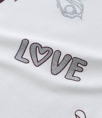 Remera Corta Infantil con Estampa Doodles - Talle 5 a 14 años 5