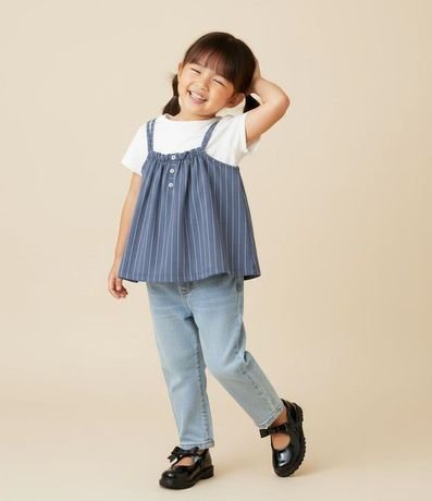 Pantalón Mom Infantil en Jeans - Talle 1 a 6 años 1