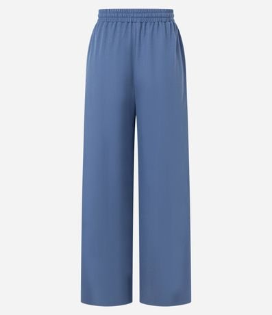 Pantalón Recto en Orly con Elástico y Lazo en la Cintura 5