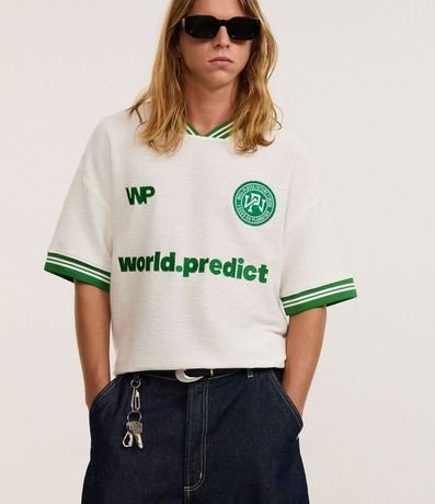 Remera Oversized Deportiva Texturizado con Patch y Bordados 6