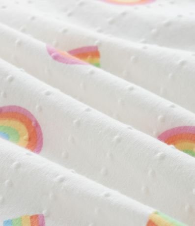 Vestido Bretel Fino Infantil Estampado de Arco-Íris Texturizado - Talle 1 a 6 años 4