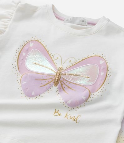Blusa Infantil con Asas y Estampa de Mariposa - Talle 1 a 6 años 11