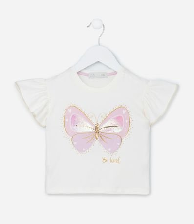 Blusa Infantil con Asas y Estampa de Mariposa - Talle 1 a 6 años 4