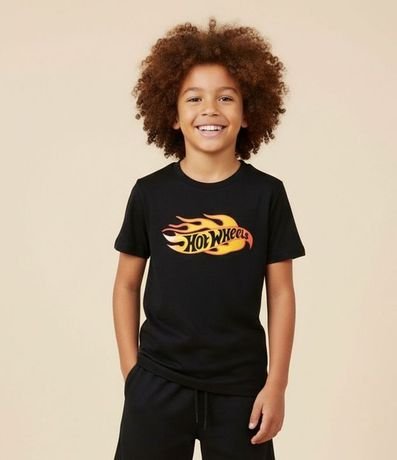 Remera Infantil con Estampa Hot Wheels - Talle 4 a 12 años