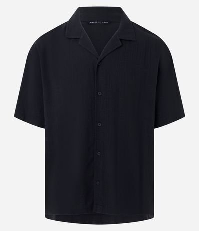 Camisa Boxy en Jacquard con Texturizado Bowling