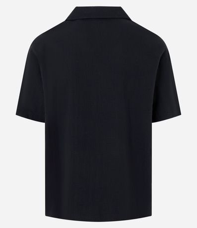 Camisa Boxy en Jacquard con Texturizado Bowling 3