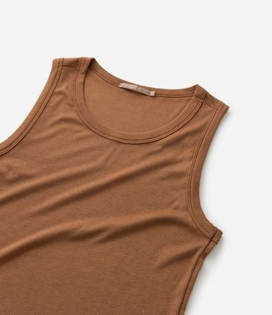 Blusa Musculosa Acanalada en Rib Curve & Plus Size 7