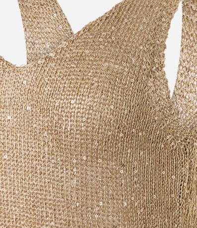 Blusa en Punto con Hilos y Lentejuelas Metalizados 7