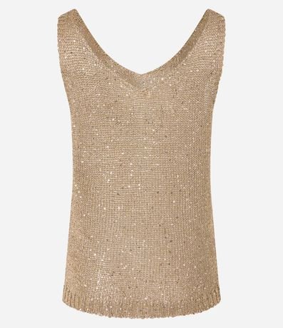 Blusa en Punto con Hilos y Lentejuelas Metalizados 8