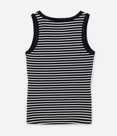 Blusa Musculosa en Rib con Rayas Curve & Plus Size 6